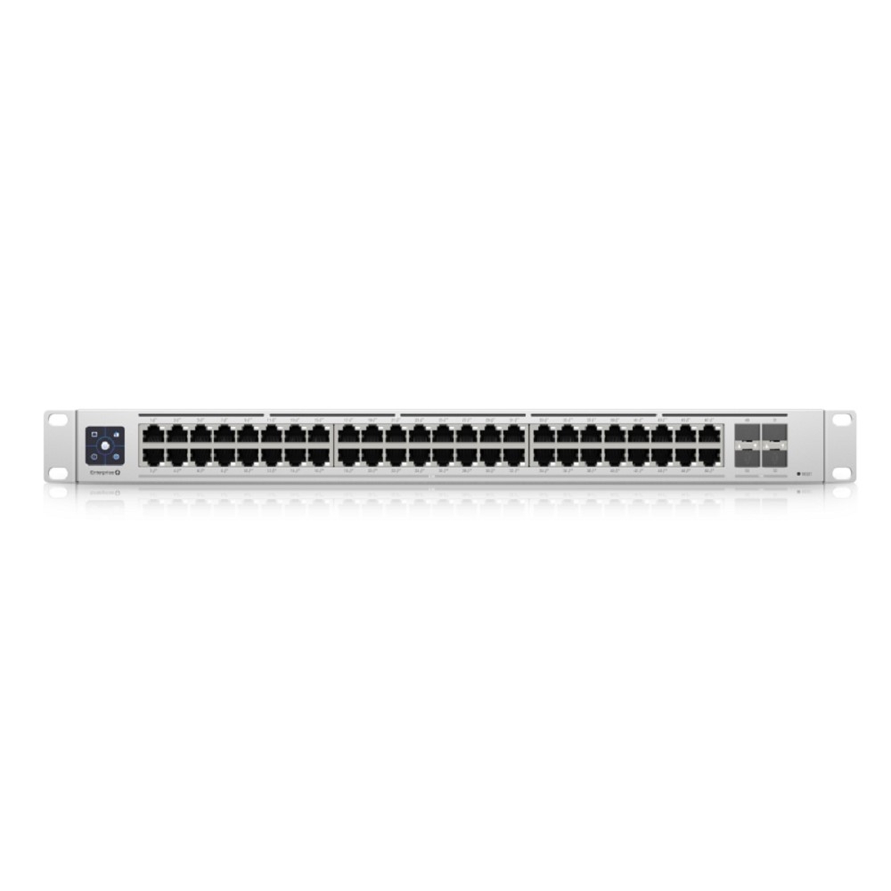 UBIQUITI USW-Enterprise-48-PoE PoE-коммутатор в стойку, 48х 2.5G RJ45, 4х 10G SFP+, раздача 720 Вт