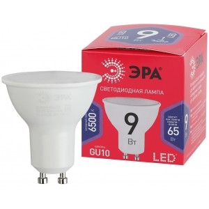 Эра Б0045352 Лампочка светодиодная RED LINE LED MR16-9W-865-GU10 R GU10 9 Вт софит холодный дневной свет