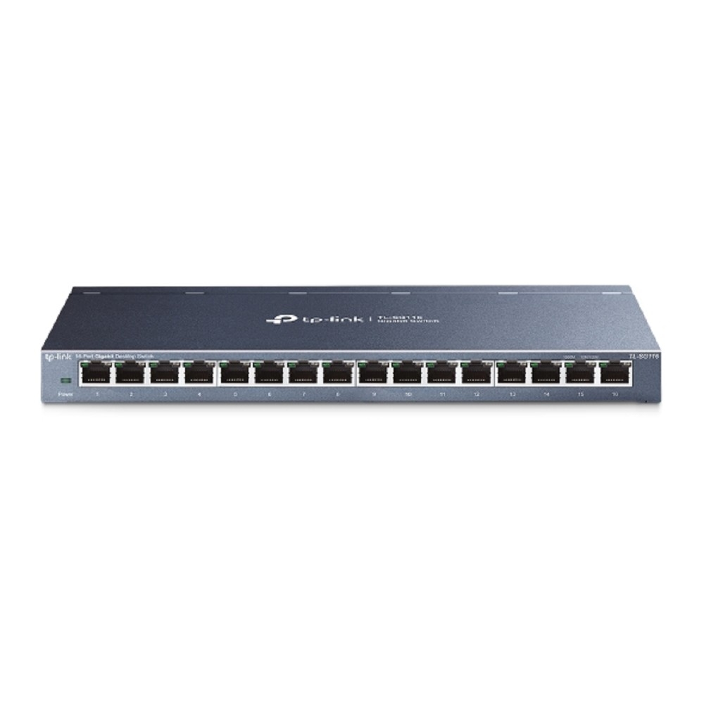 Коммутатор TP-Link SMB TL-SG116, 16×1GbE, настольный
