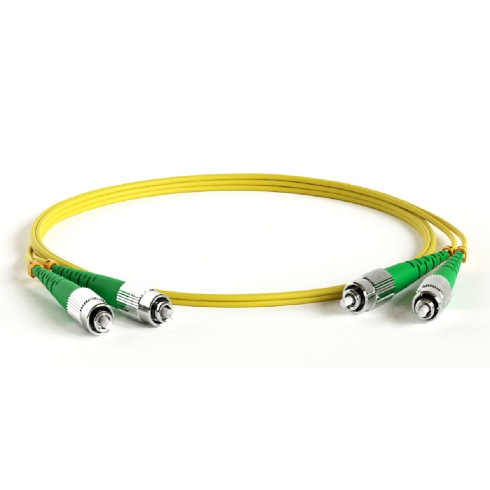 Hyperline FC-D2-9-FC/AR-FC/AR-H-5M-LSZH-YL Патч-корд волоконно-оптический (шнур) SM 9/125 (OS2), FC/APC-FC/APC, 2.0 мм, duplex, LSZH, 5 м