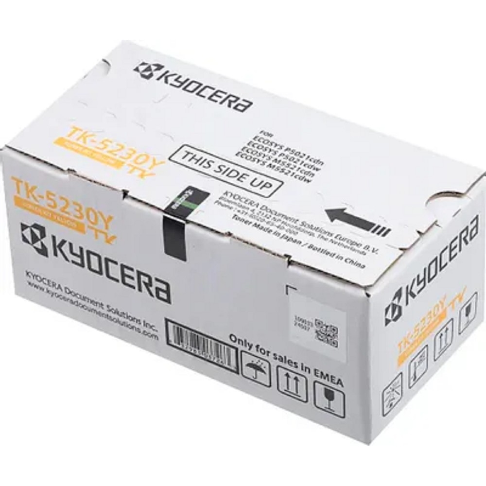Kyocera-Mita TK-5230Y Тонер-картридж, Yellow {P5021cdn/cdw, M5521cdn/cdw (2200стр)}