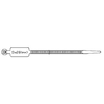 Hyperline GTK-300STC Стяжка нейлоновая неоткрывающаяся, безгалогенная (halogen free), 300x4.8мм, с площадкой для маркера (100 шт) 