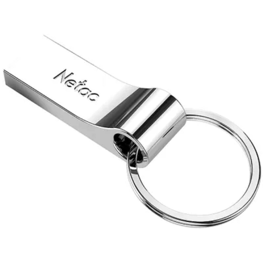 Netac USB Drive 8GB U275 <NT03U275N-008G-20SL>, USB2.0, с кольцом, металлическая