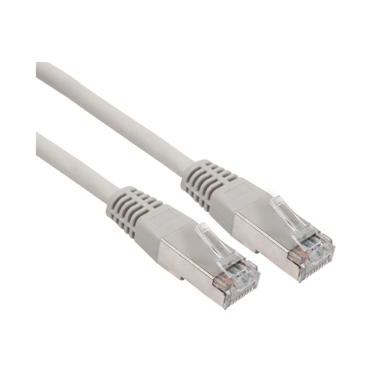 Шнур коммутационный, патч-корд F/UTP RJ45-RJ45, CAT 6, ZH нг(А)-HF, серый, 1м REXANT (18-8102-1)
