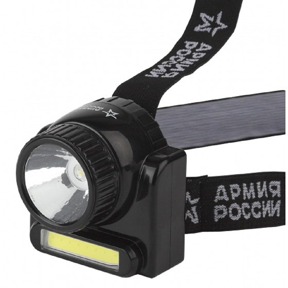ЭРА Б0030185 Налобный аккумуляторный фонарь GA-501 Гранит {3Вт СОВ светодиод ближний свет, 3Вт светодиод дальний свет, алюминий}