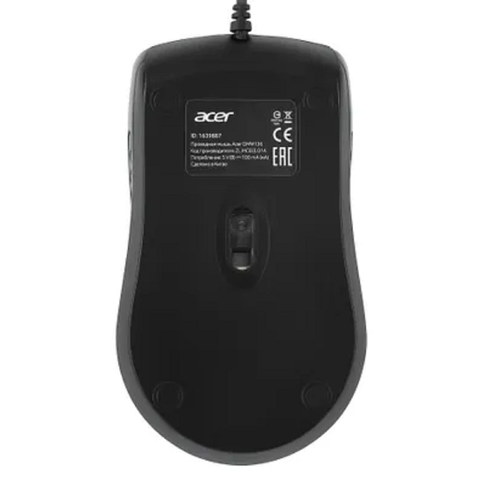 Acer OMW136 [ZL.MCEEE.01A] черный оптическая (1200 dpi) USB (2but)