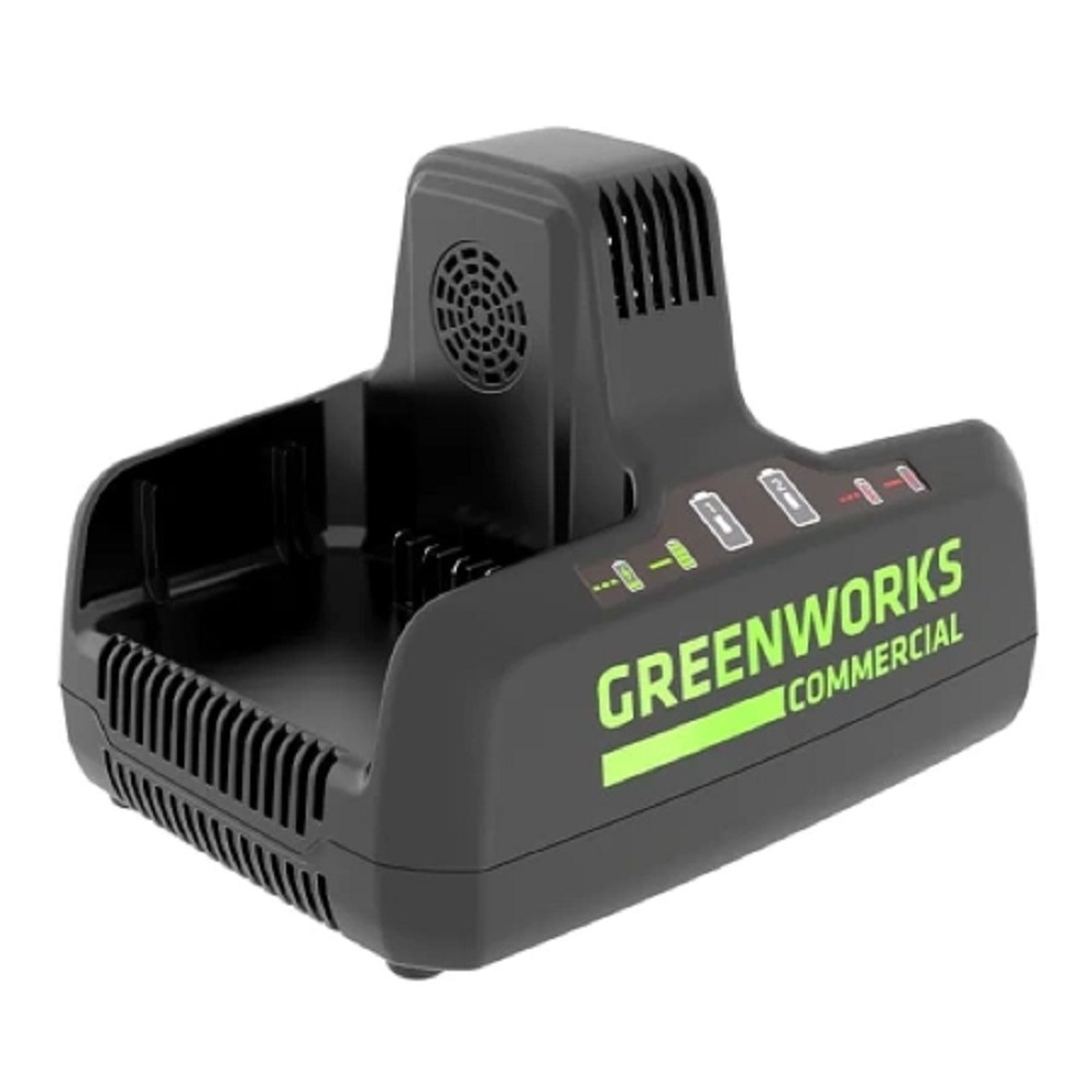 Greenworks Быстрое зарядное устройство для 2-х аккумуляторов Greenworks G82C2, 82V [2939007]