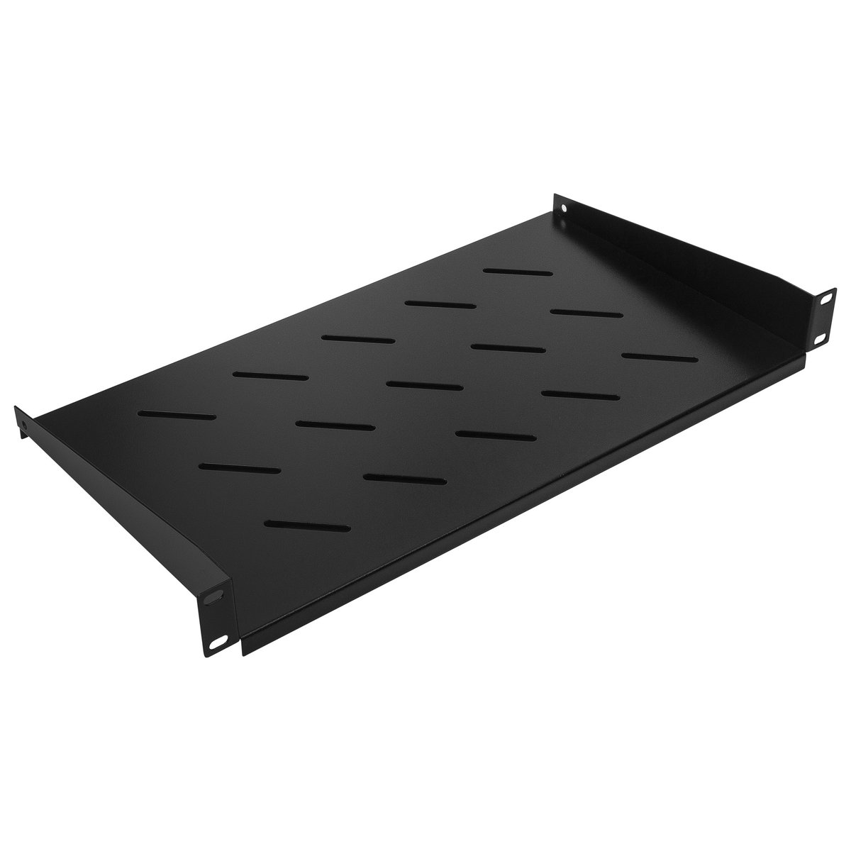 NEOMAX Полка 19"1U, для настенного шкафа 520x400; глубина полки 250мм, ширина 484мм;  цвет черный [NM-SHF-1U40-101-BK]
