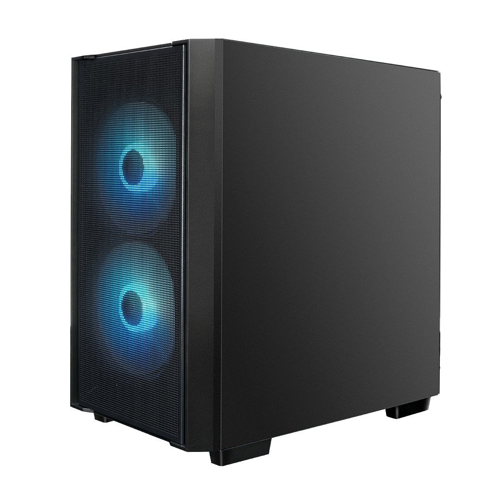 XASTRA Корпус  A400M 3FRGB Black mATX/Mesh /Screwless TG+Mesh/2x140mm+1x120mm FC FRGB fans/ A400M-2FC14F-1FC12F