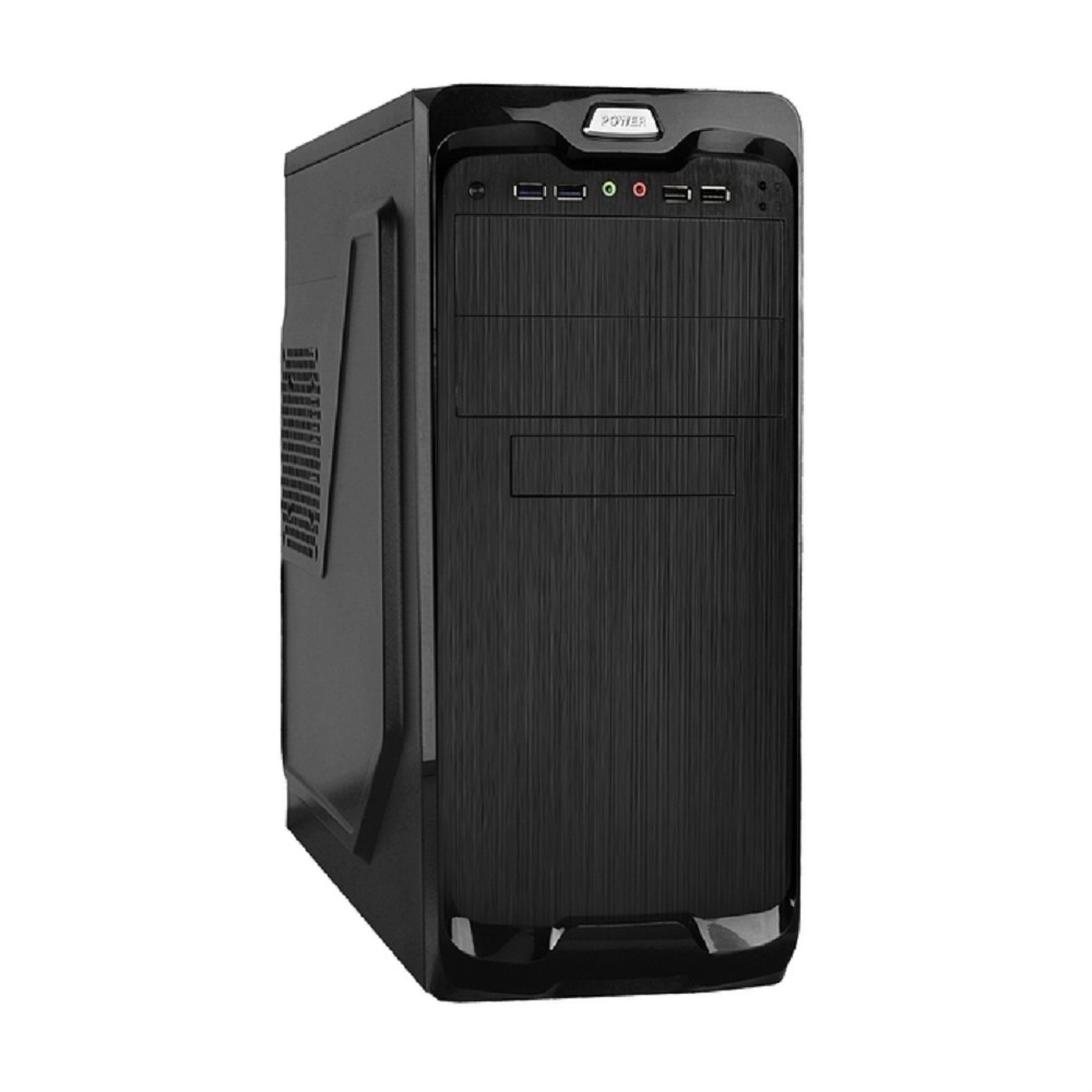 Компьютерный корпус Miditower ExeGate UN-604 Black, ATX, (UN500, 120мм) 2хUSB+2хUSB 3.0, Audio