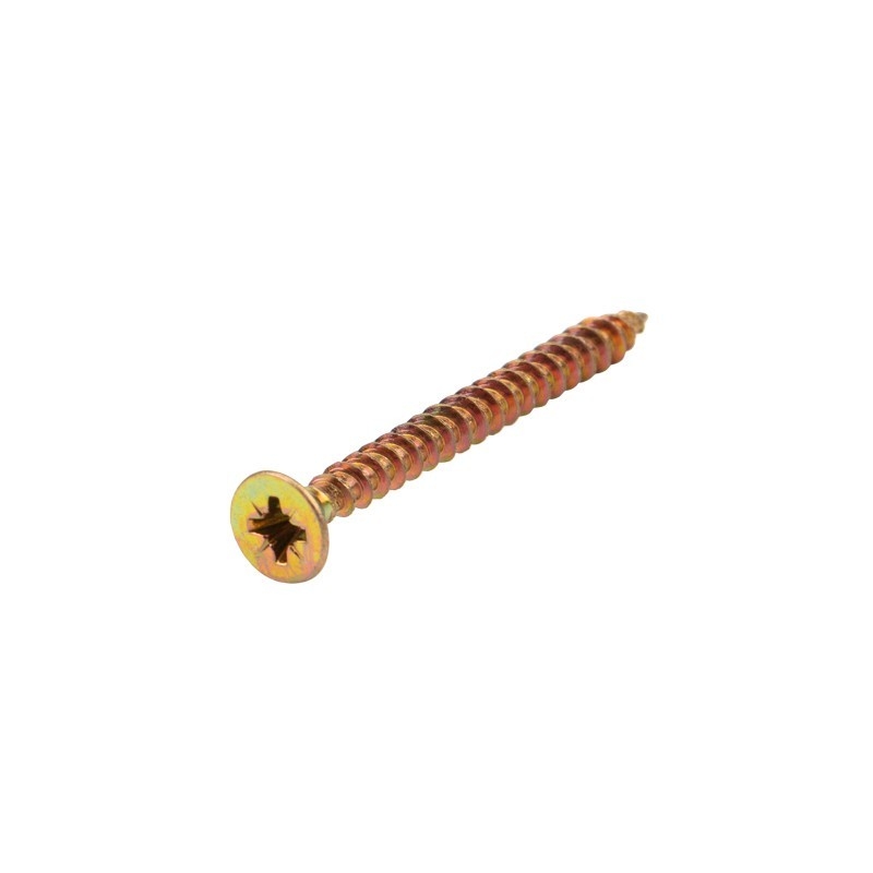 Rexant KR-01-3311-020 Саморез универсальный KRANZ 4.5х50, желтый цинк, короб (200 шт./уп.)