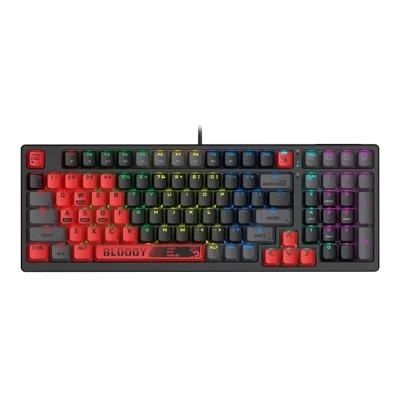 Клавиатура проводная A4Tech Bloody S98 red/black (USB, механическая, for gamer, LED) (SPORTS RED)