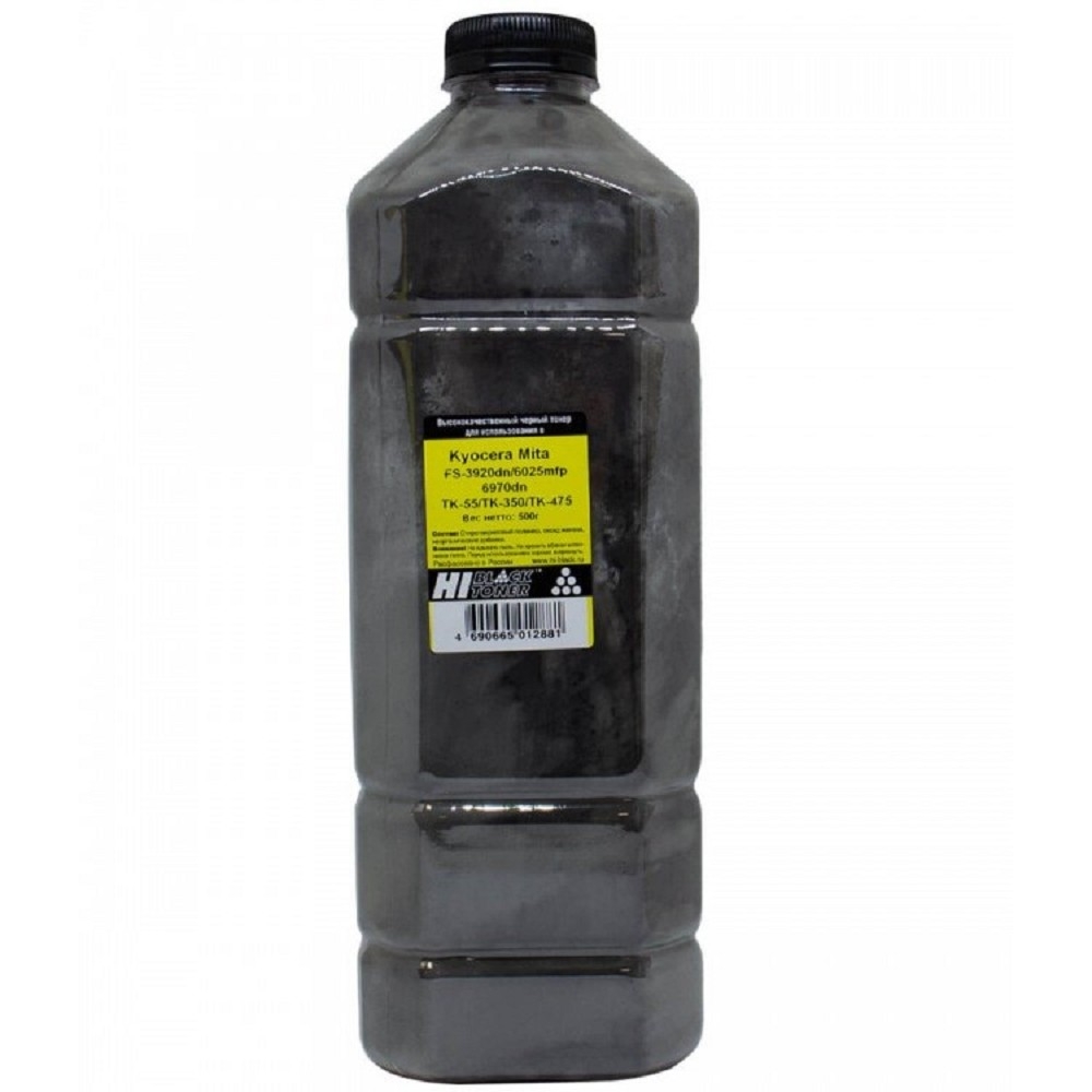 Hi-Black Тонер Kyocera FS-3920dn/6025mfp/6970dn, TK-55/TK-350/TK-475, 500 г, банка