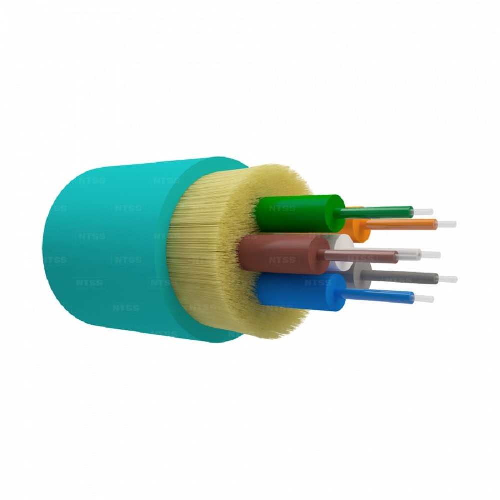 NTSS Оптический кабель внутренний NTSS PREMIUM 6 волокон OM3, 50/125, LSZH(нг(A)-HF), АКВА NTSS-FO-D-IN-PM-503-6-LSZH