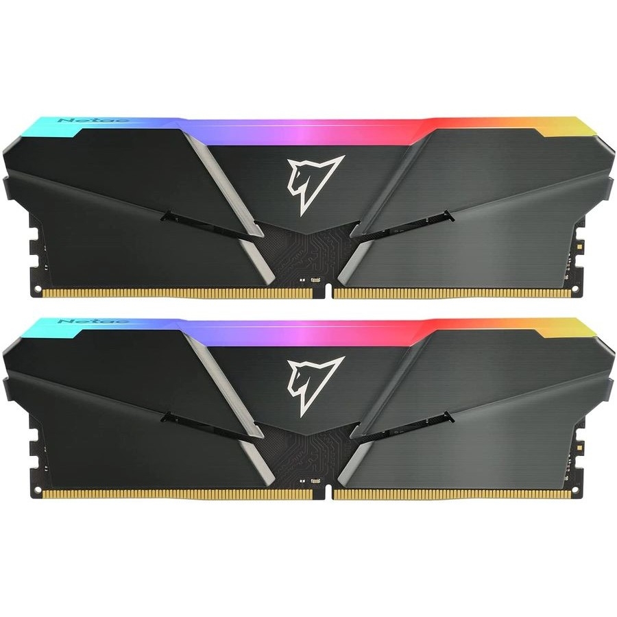 Оперативная память Netac Shadow RGB 16GB (2x8GB) DDR4-3600 (PC4-28800) C18 18-22-22-42 1.35V XMP Dual DIMM Kit Grey