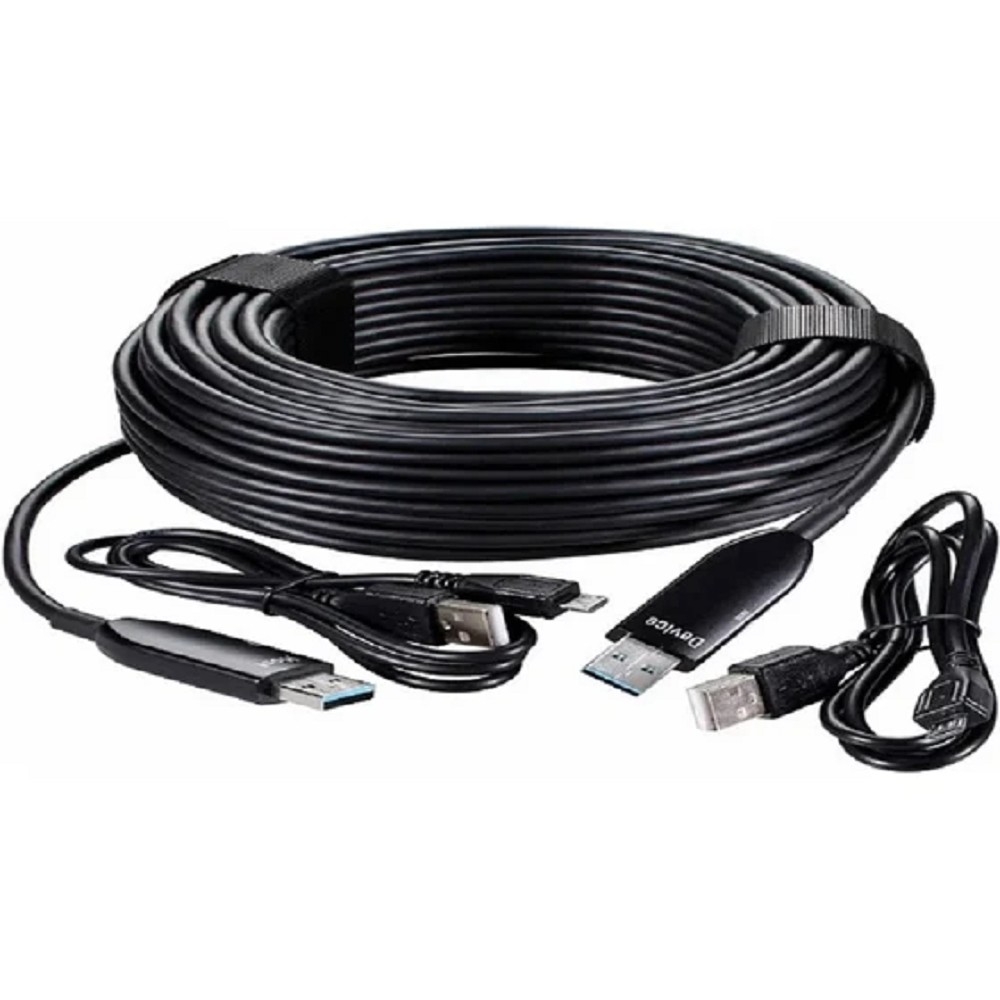 VCOM D3762-10.0 Активный оптический кабель VCOM USB AM to AM 10м