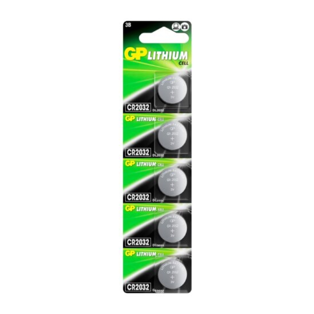 GP CR2032-(7/8)C5/CR2032-2C5 (5 шт. в уп-ке) [08828/9036]