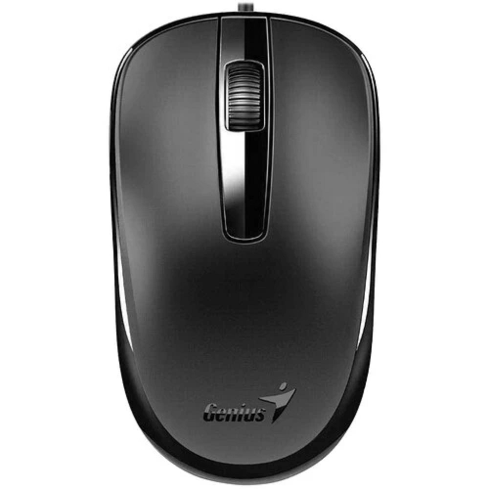 Genius Мышь DX-120 Black { оптическая, 1000 dpi, 3 кнопки+колесо прокрутки, провод 1,5 м, USB} [31010105100/31010010400]