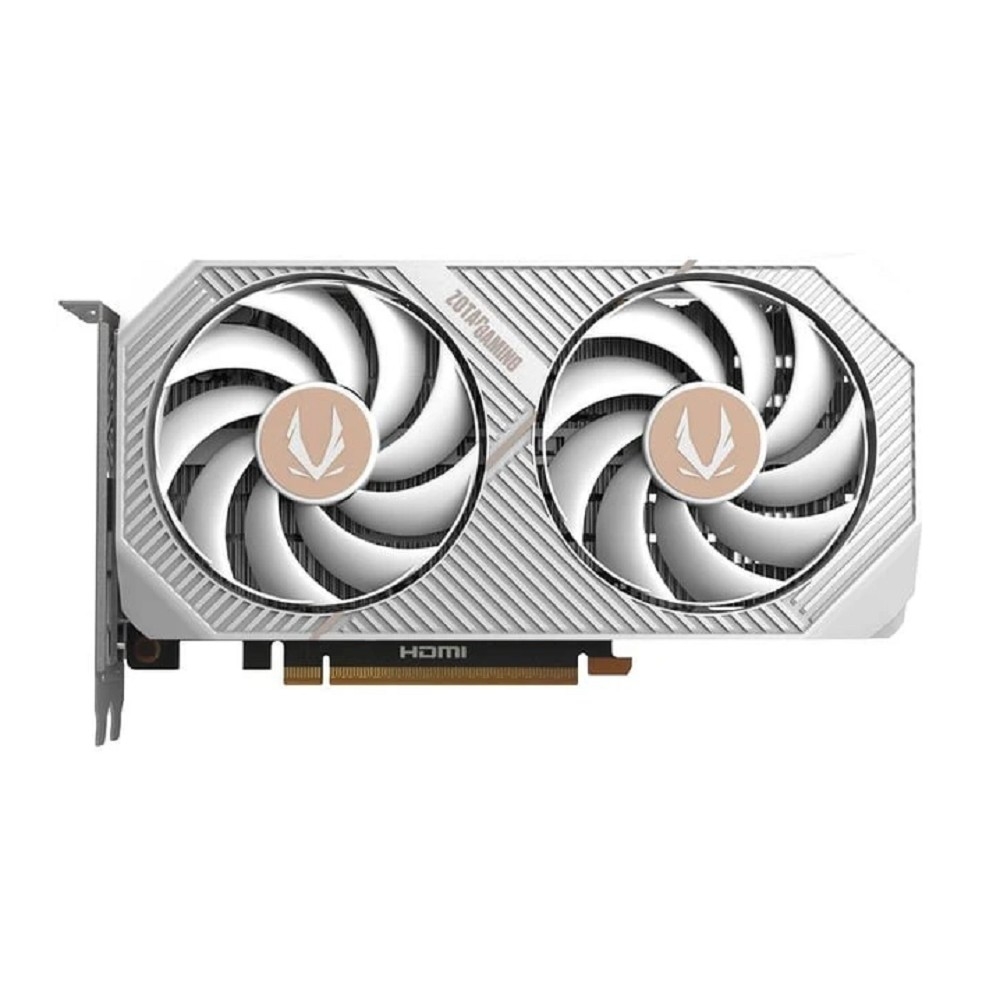 Видеокарта ZOTAC GAMING GeForce RTX 5060 Twin Edge OC White Edition  8GB GDDR7 128bit 2280/2527MHz 3*DP/HDMI 2*FAN (ZT-B50600Q-10M) RTL
