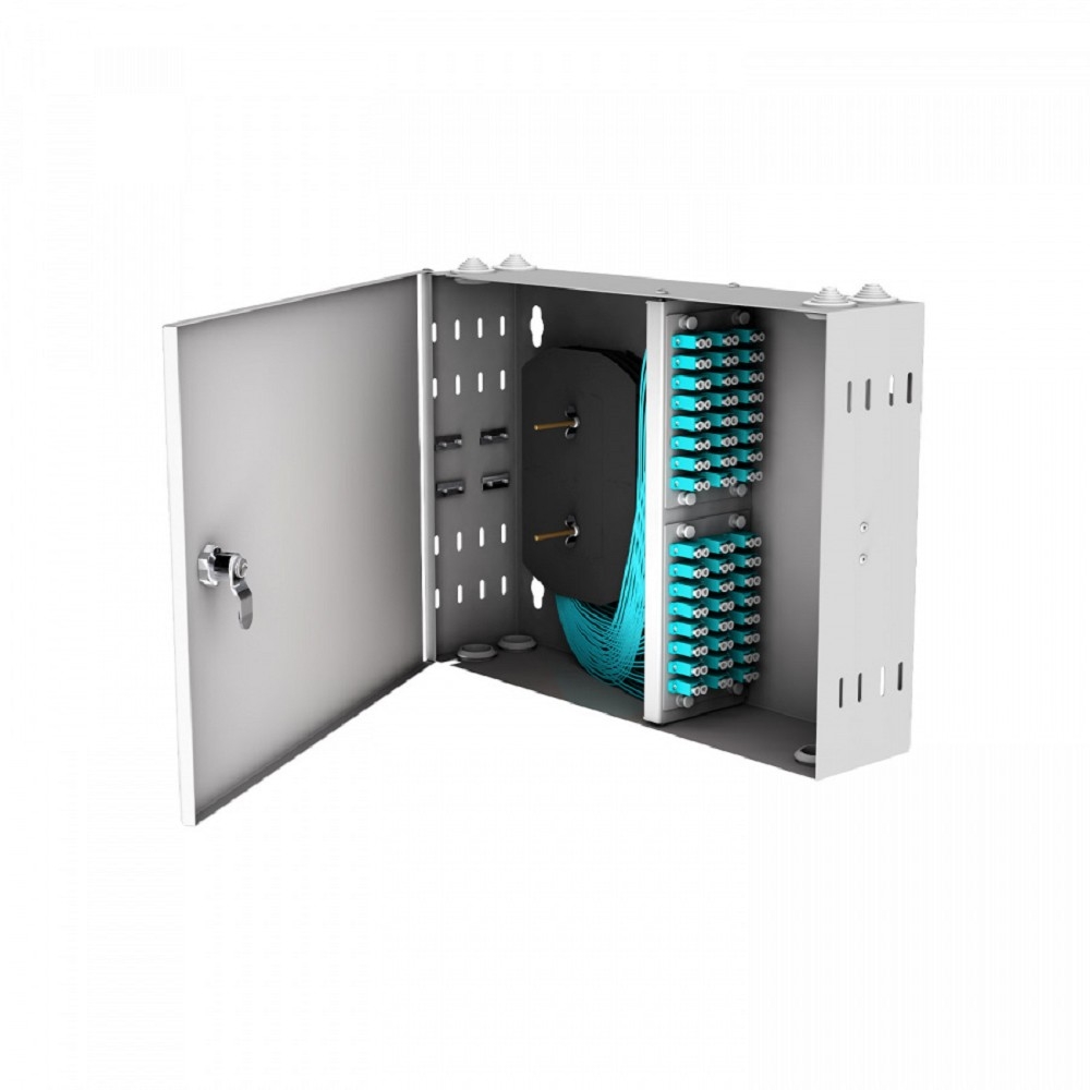 NTSS Кросс настенный NTSS PREMIUM предсобранный, 32 порта LC/UPC duplex, 50/125 мкм ОМ3, (розетки, сплайс 2шт, КДЗС, пигтейлы) NTSS-WFOB-PM-32-2LC/U-503-SP1.5G1A