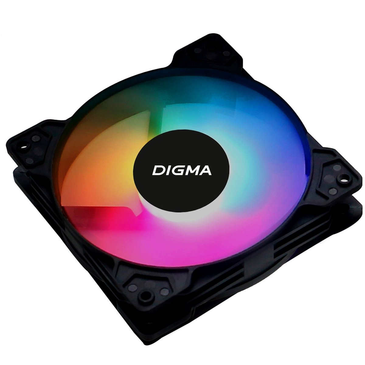 Вентилятор Digma DFAN-FRGB1 RGB 120мм черный 3-pin 4-pin (Molex)Ret