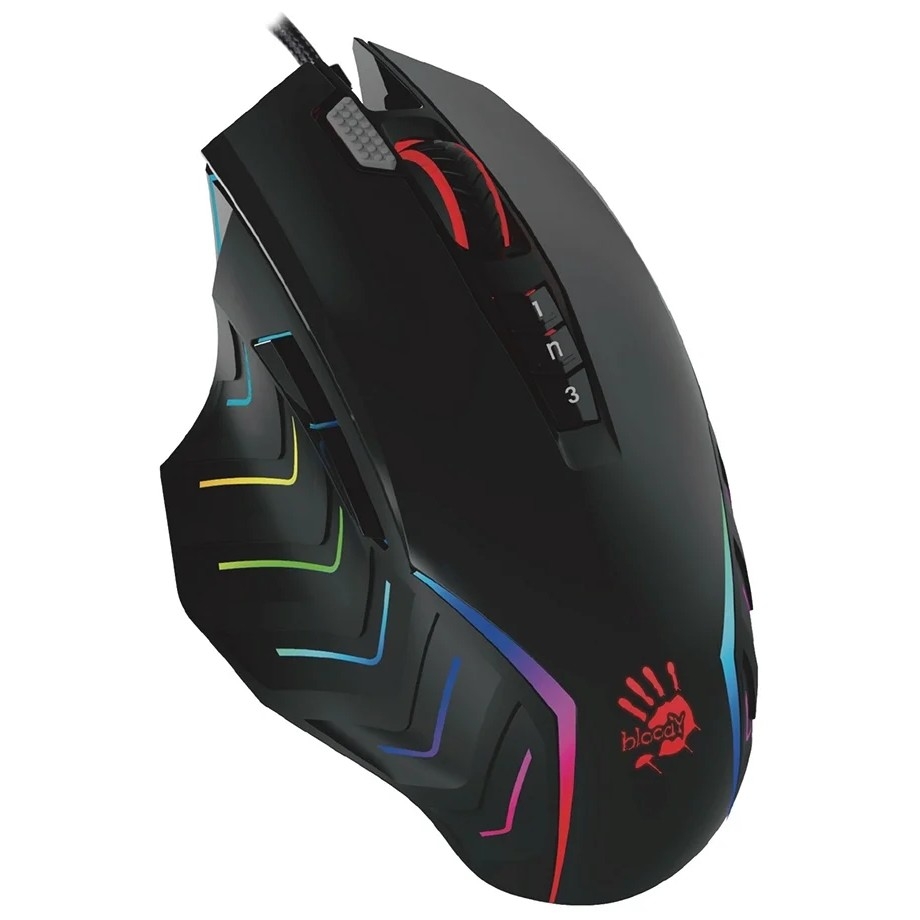 Мышь игровая A4Tech Bloody J95s черный оптическая (8000dpi) USB (9but)