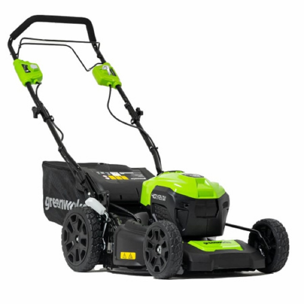 Greenworks GD40LM46SP Газонокосилка аккумуляторная, 40V, 46см, самоходная, бесщеточная, c 1хАКБ 8 Ач и ЗУ [2506807UH]