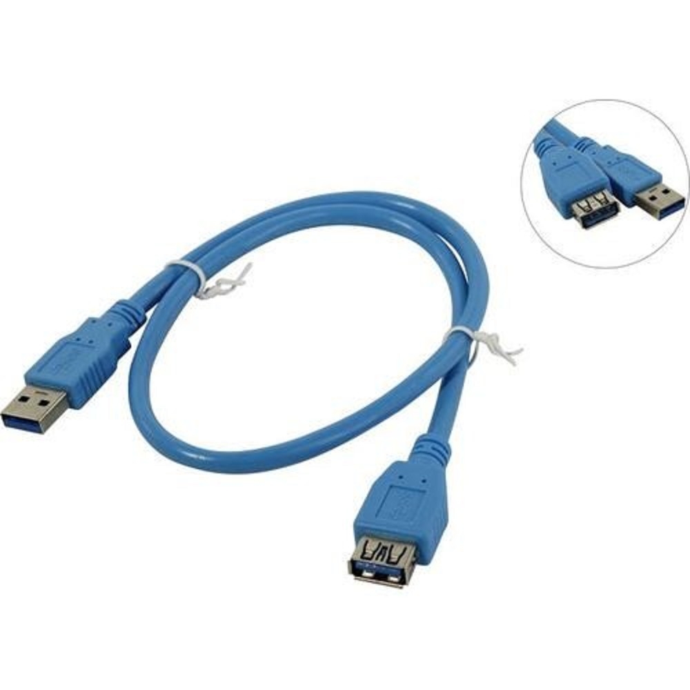 Кабель удлинительный USB A (M) - USB A (F), 0.5м, 5bites UC3011-005F