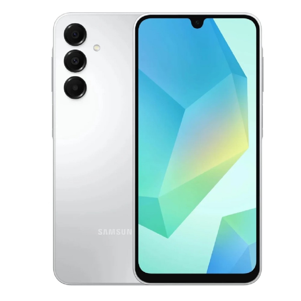 Смартфон Samsung SM-A165F Galaxy A16 256Gb 8Gb серебристый моноблок 3G 4G 2Sim 6.7" 1080x2340 Android 14 50Mpix 802.11 a/b/g/n/ac NFC GPS GSM900/1800 GSM1900 A-GPS microSD max1024Gb