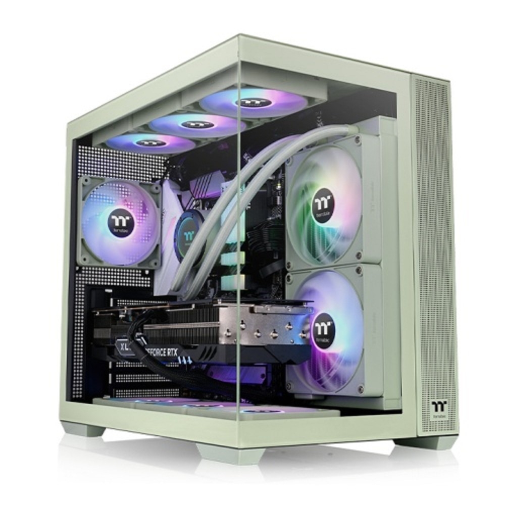 CA-1Z2-00MEWN-00 Thermaltake Корпус Thermaltake View 380 TG ARGB  Matcha Green (CA-1Z2-00MEWN-00)