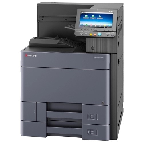 Принтер Kyocera P8060cdn, цветной лазерный A3, 60 стр/мин, 1200 dpi, 4 Gb+8 Gb SSD+320 GB HDD, дуплекс, USB 2.0, Network, touch panel (max 225000 лист./мес. Старт.к-жи: черный на 15000 стр, цветные на 10000 стр)