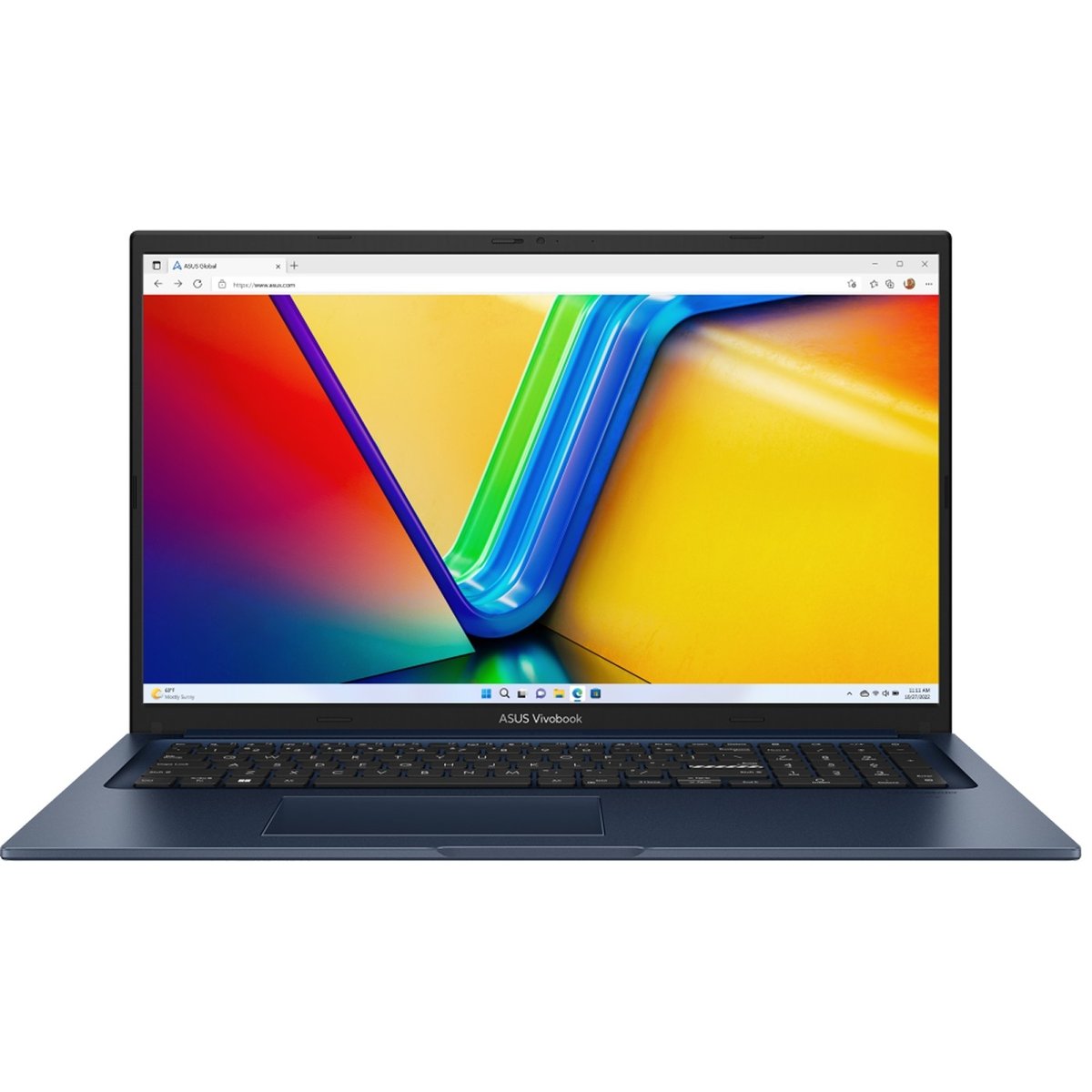 ASUS VivoBook 17 X1704VA-AU880 [90NB13X2-M00BN0] Quiet Blue 17.3" {FHD i5 120U/16GB/SSD512GB/Intel Graphics/FingerPrint/Backlit/DOS}