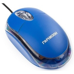 Гарнизон Мышь GM-100B, USB, чип- Х, синий, 1000 DPI, 2кн.+колесо-кнопка