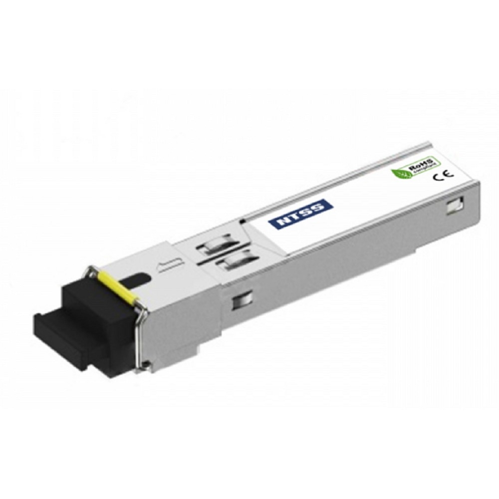 NTSS Модуль NTSS SFP, 1,25Гбит/с, разъём SC, рабочая длина волны 1550/1310нм, SM, WDM, дальность до 20км, ОБ 14дБ, DDM (INDUSTRIAL -45 +85C) NTSS-SFP-1.25G-53-20SDI