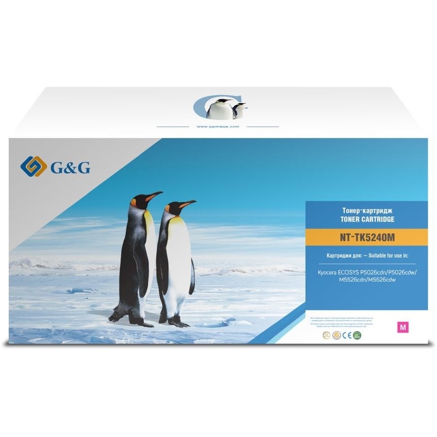 Картридж лазерный G&G NT-TK5240M пурпурный (3000стр.) для Kyocera ECOSYS P5026cdn/P5026cdw;ECOSYS M5526cdn/M5526cdw