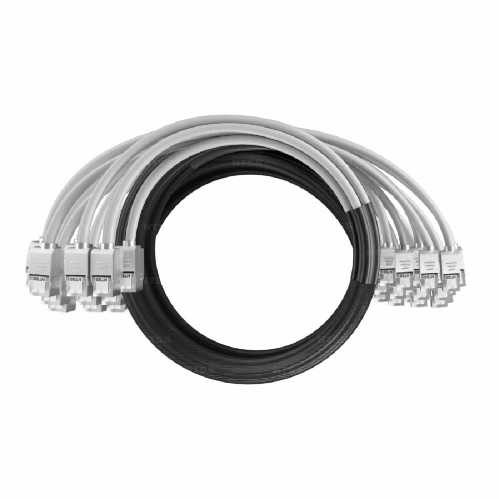 NTSS Кабельная сборка NTSS PREMIUM 24pc, FTP CAT6, оконцована разъемами KEYSTONE RJ45 FTP CAT6, заделка в чулке, вывод 0.6м, длина 12м, LSZH, серый NTSS-PC-PM-24-FTP-RJ45KJ-6-S-0.6-12.0-LSZH-GY