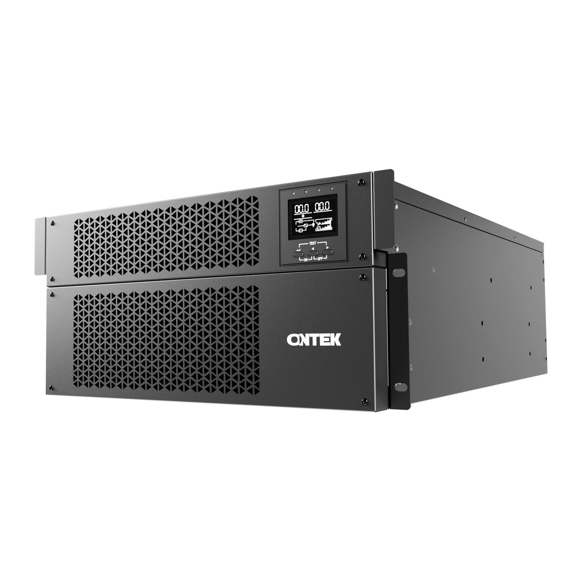 ИБП ONTEK SM RT 10, 10 кВА/10 кВт (PF=1) с аккумуляторными батареями, общая высота 5U {10000ВА/10000Вт, 12В/9Ач * 20 шт.}