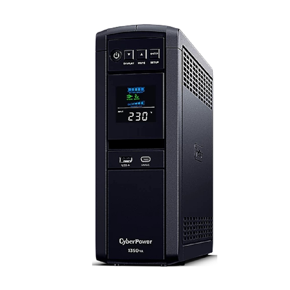Повреждение упаковки ИБП CyberPower CP1350EPFCLCD {Line-Interactive, Tower, 1350VA/810W USB/RS-232/RJ11/45/USB/SNMPslot  charger A/С (6 EURO), 12В/7 Ач х 2}