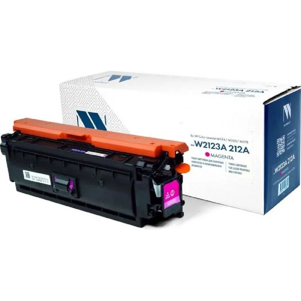 Картридж лазерный NVPrint совместимый NV-W2123A 212A Magenta для HP Color LaserJet M554/M555/M578 (4500k)