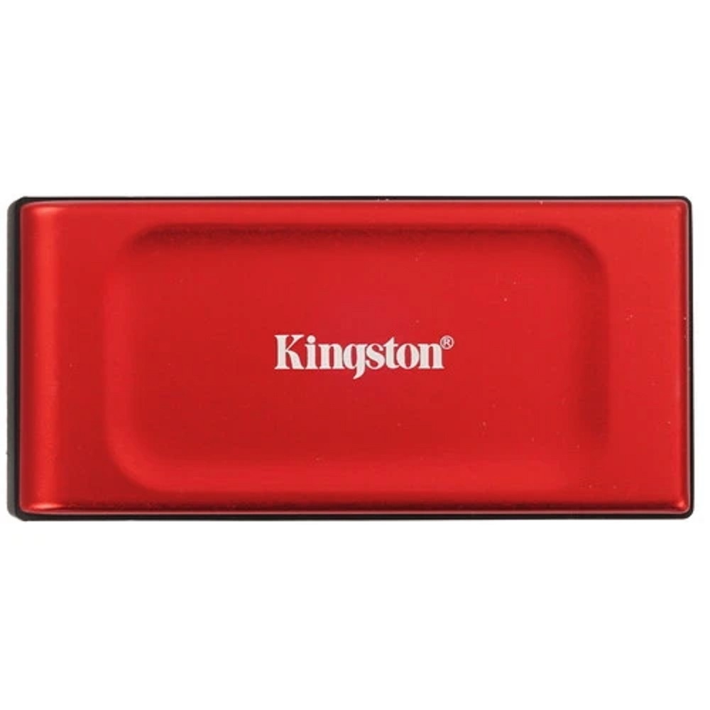 Внешний жесткий диск SSD 2.5" 2TB USB 3.2 Gen 2 Type-C/A Kingston XS1000 SXS1000R/2000G красный (до 1050/1000 МБ/с, 70x33x14 мм, 29 г)