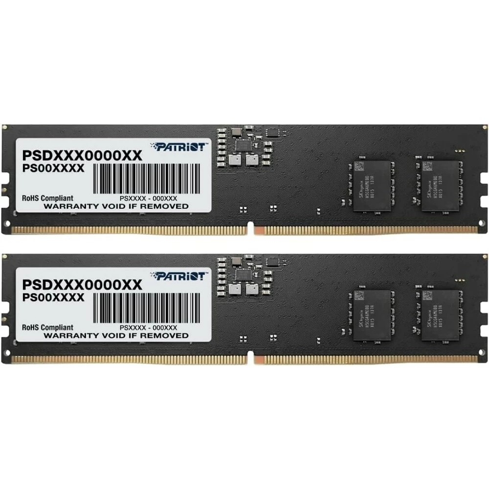 Модуль памяти Patriot PSD516G4800K, DDR5, 16ГБ (2×8ГБ), 4800МГц, ECC