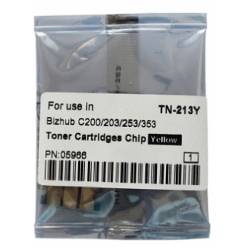 Чипы Чип картриджа для KONICA MINOLTA Bizhub C200/C200E/C203/C253/C353 (CET) Yellow, (WW), 20000 стр., (унив.), CET5966