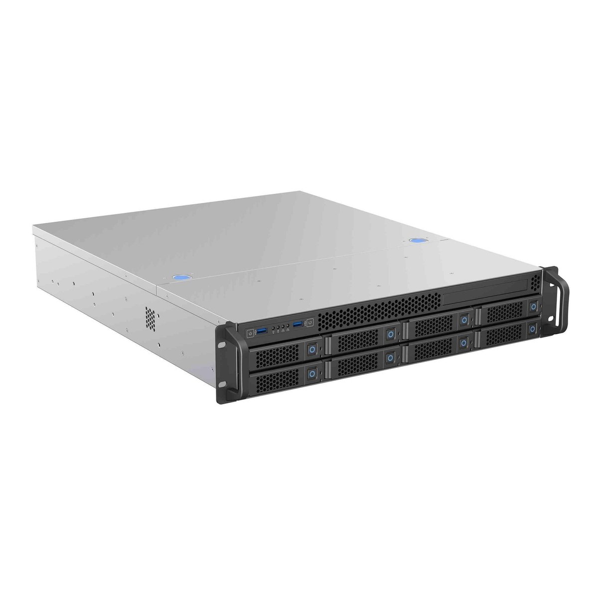 Корпус Procase BS208-SATA3-B-0, 2U, 8×SATA III hotswap, 2×MiniSAS