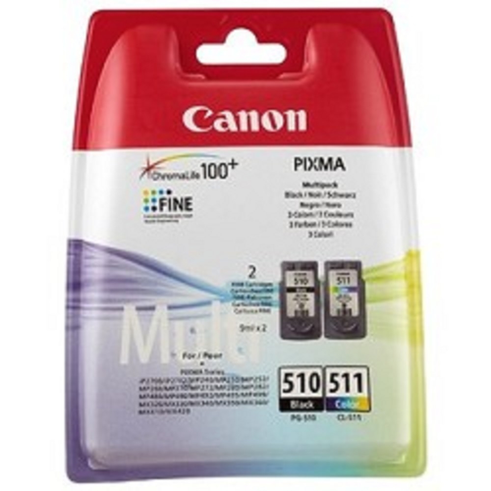 Canon PG-510/CL-511 2970B010 Картридж для PIXMA MP240/260/480, MX320/330, 4 цвета, 244 стр.{2970B017}