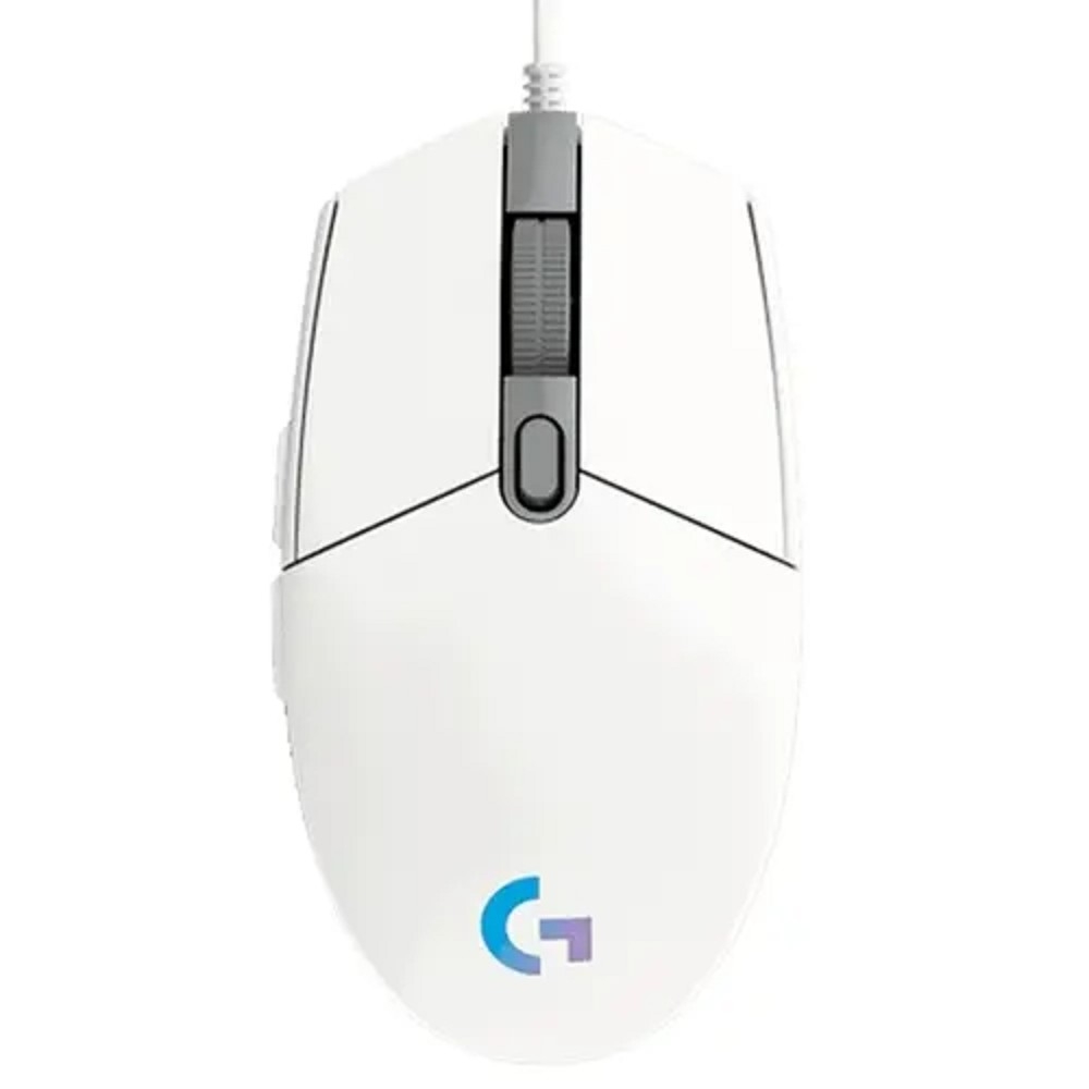 Мышь Logitech - G102 LIGHTSYNC, Проводная, USB, Optical, 200 - 8000 dpi, 6 btns, gaming, цвет белый, 910-005824