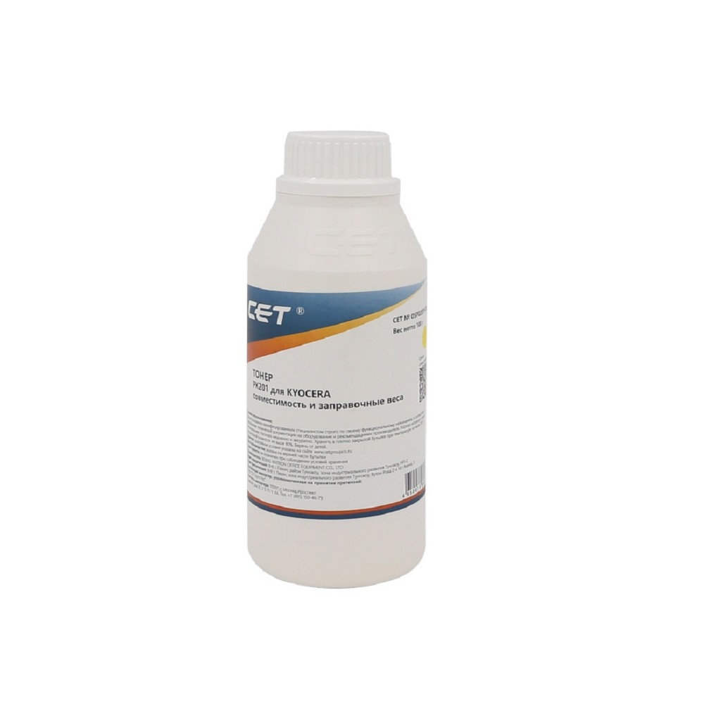 Тонеры и девелоперы Тонер PK201 для KYOCERA ECOSYS P6030cdn/M6026cdn (CET) Yellow, 100г/бут, OSP0201Y-100