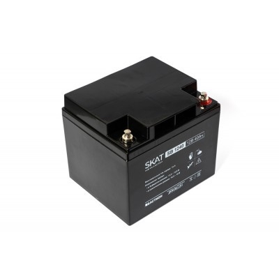 АКБ БАСТИОН SKAT SB 1240 AGM 12V 40Ач I зар.12А клеммы под болт М6,  гарантия 18 мес (2538)