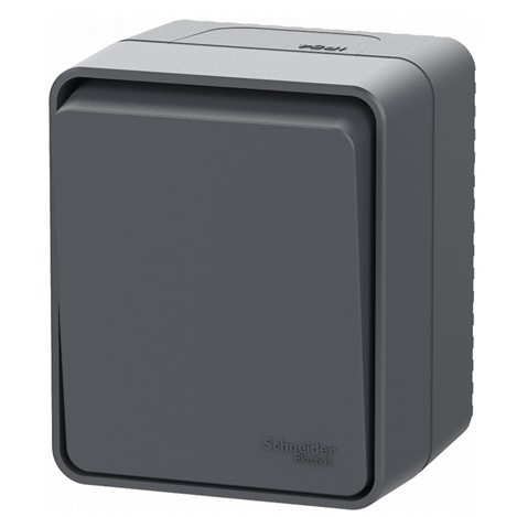 Systeme electric ATN544061 AtlasDesign Profi54 переключатель одноклавишный IP54 10 АХ, АНТРАЦИТ, Россия