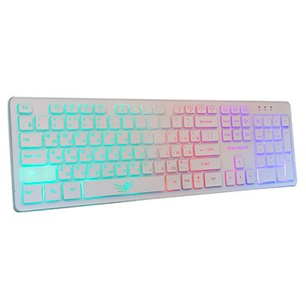 Повреждение упаковки Dialog Gan-Kata Клавиатура KGK-17U WHITE - игровая с RGB-подсветкой, USB, белая             