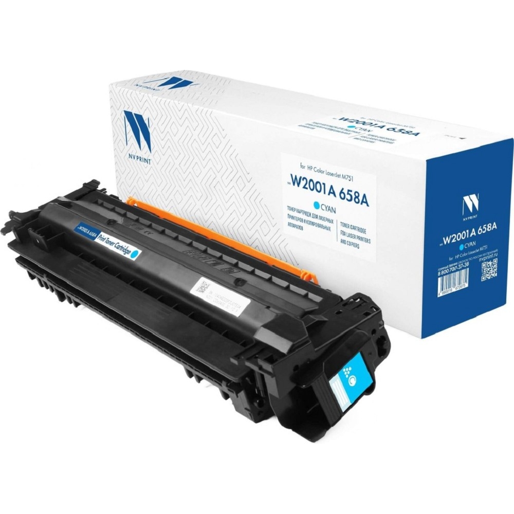 Картридж NVPrint совместимый NV-W2001A 658A Cyan для HP Color LaserJet M751 (6000k)